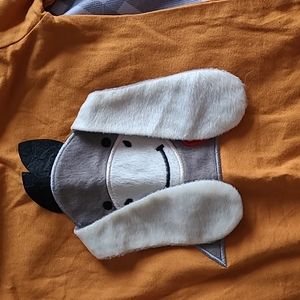 PatPat one piece romper Donkey print with velvet soft ears